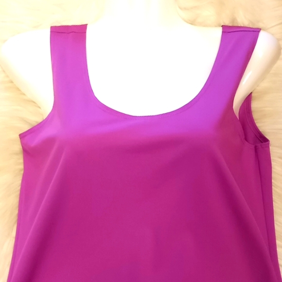 Chico's Violet Microfiber Basic Tank Top - Picture 9 of 11